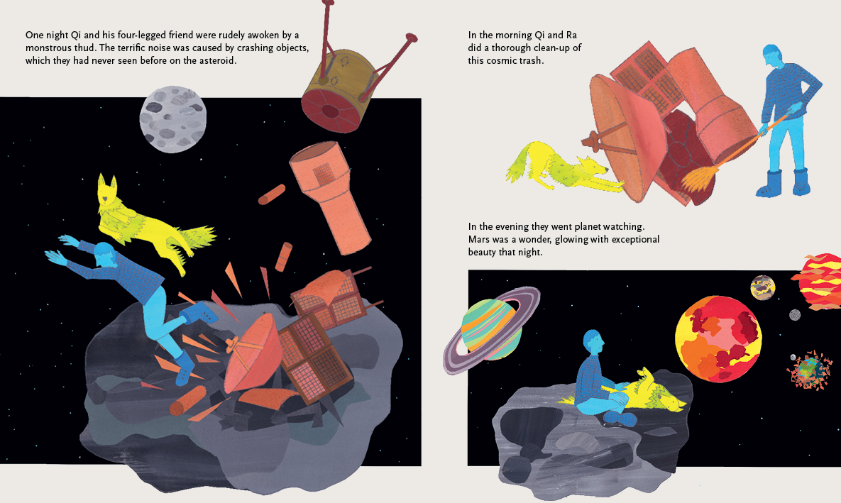 Beyond the Sky – graphic novel by Jan Ciecierski and Joachim Ciecierski – space junk – space debris – book spreads5